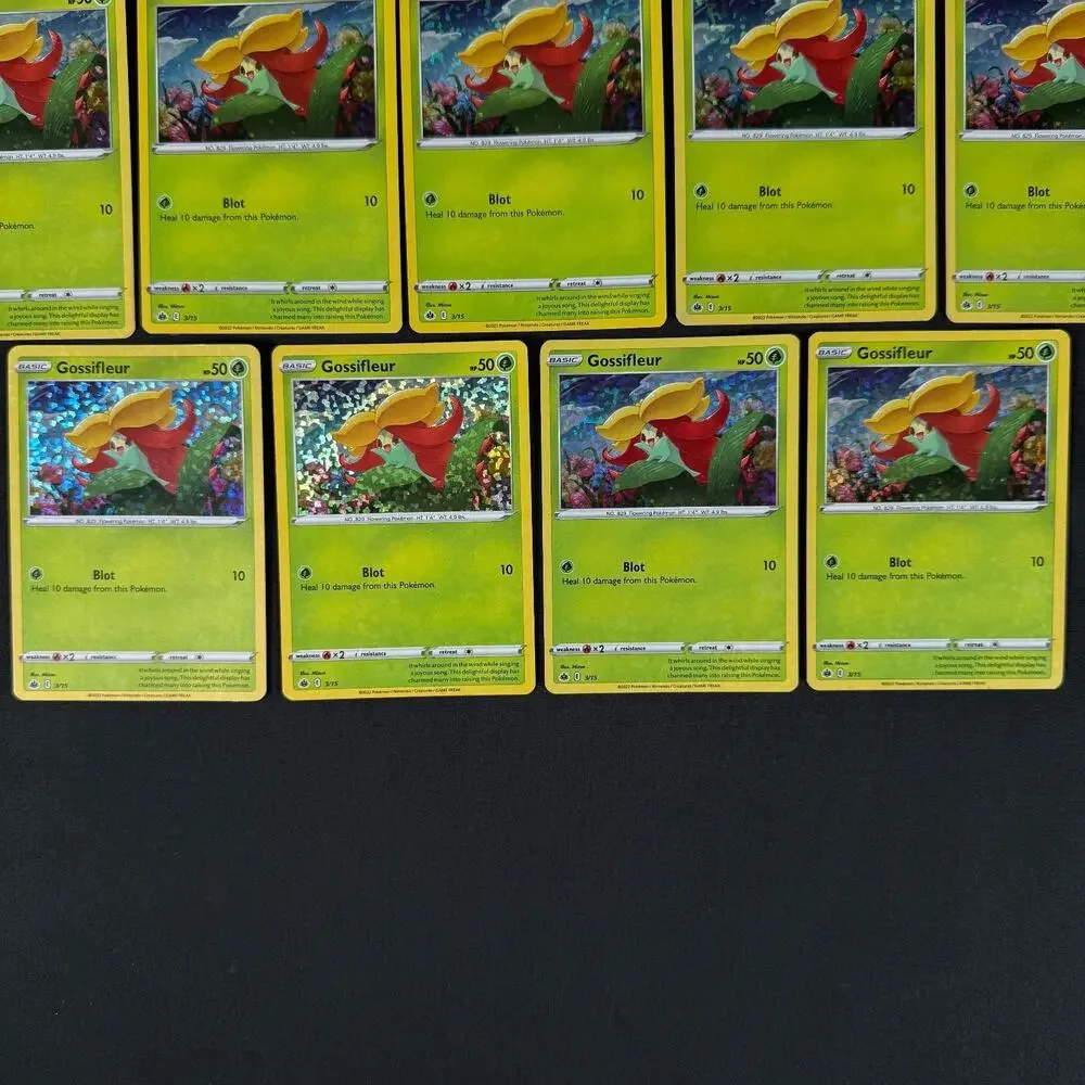 Lot of 15 Pokemon TCG - Gossifleur 3/15- Evolving Skies 2022 Holo
